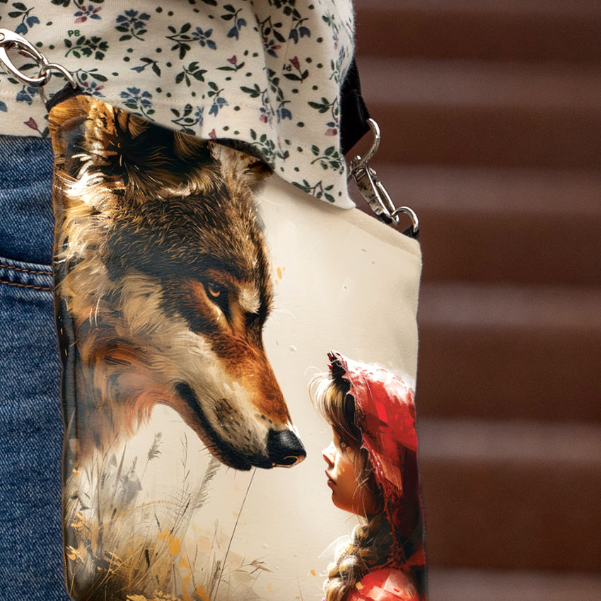 <tc>Shoulder bag Imagine "Little red riding hood and the Wolf"</tc>