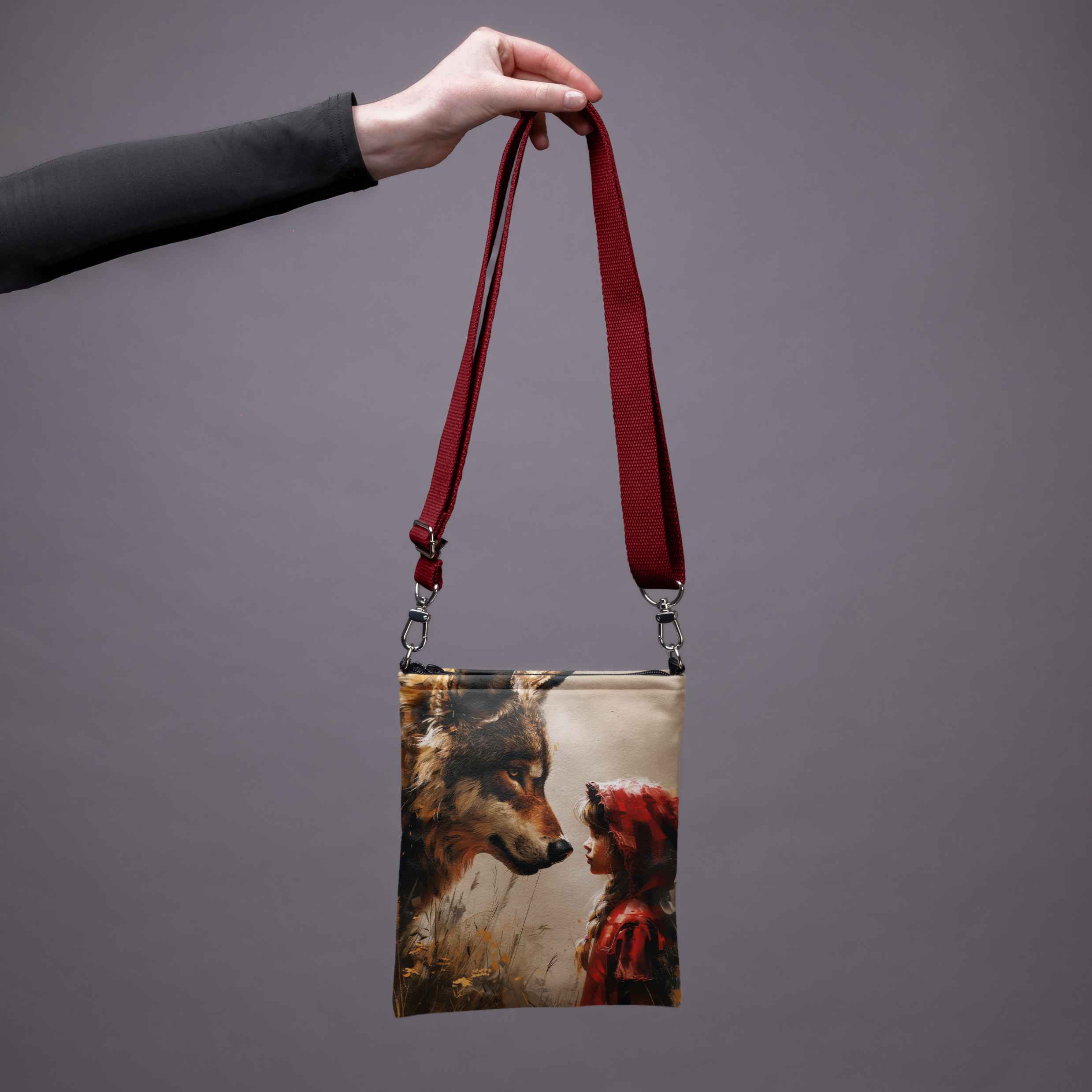 <tc>Shoulder bag Imagine "Little red riding hood and the Wolf"</tc>