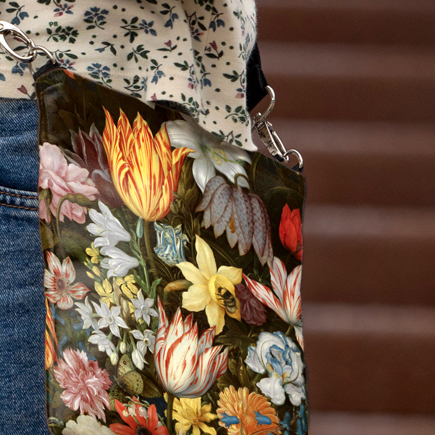 Shoulder bag Ambrosius Bosschaert "Still life of flowers"
