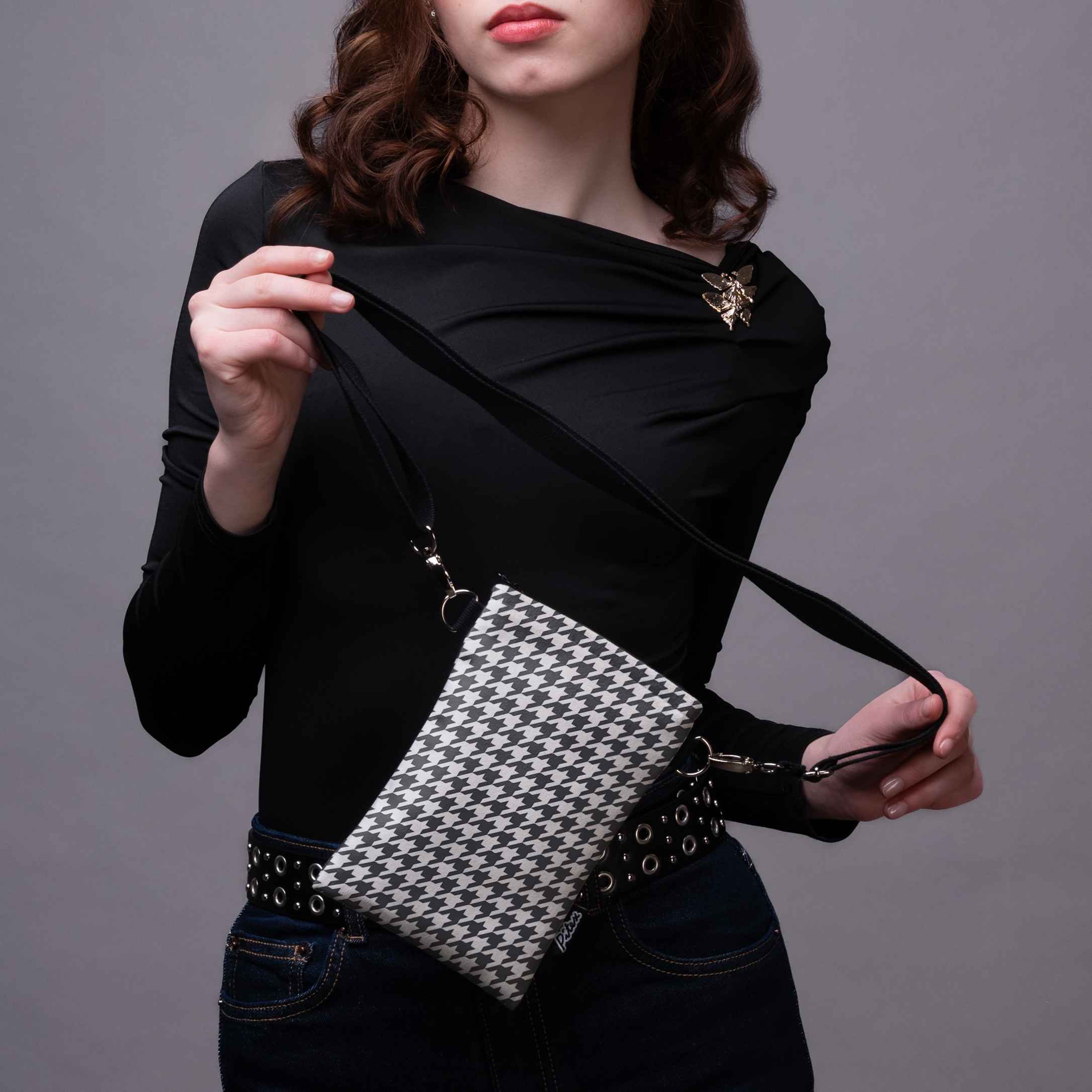 <tc>Phone bag Classy "Pied-de-poule"</tc>