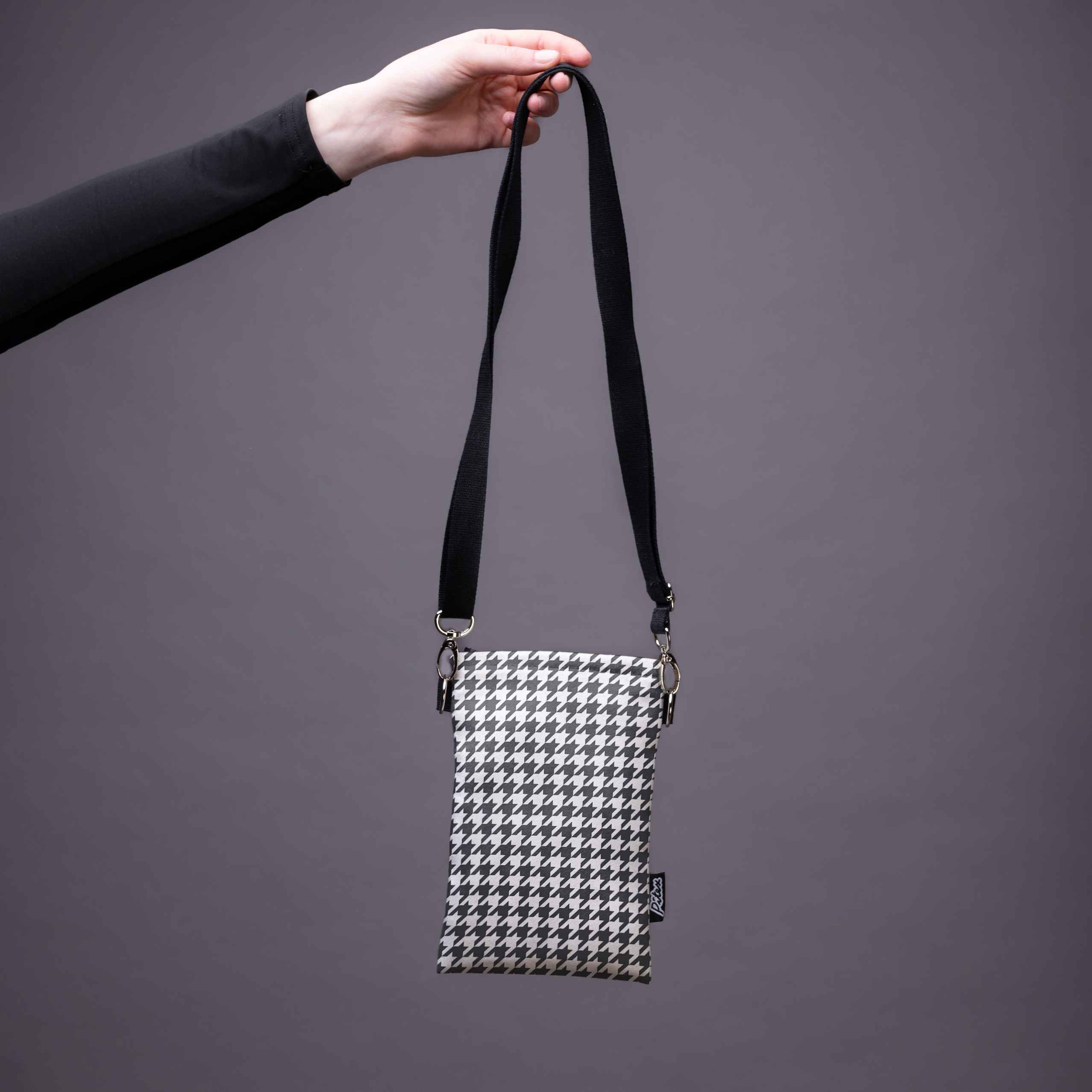 Classy Houndstooth Phone Bag