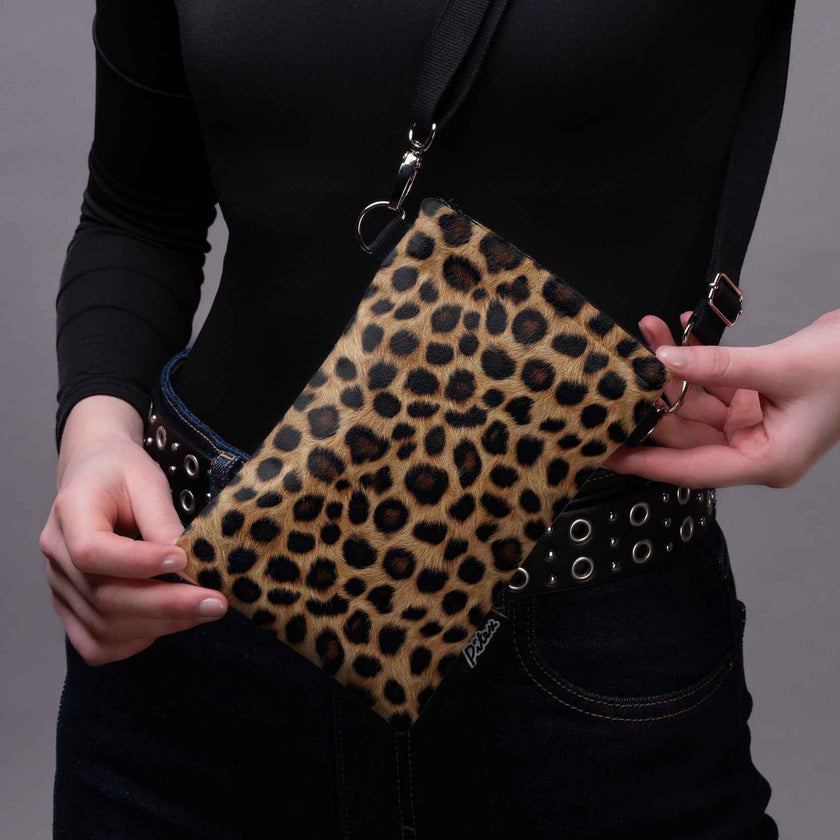 Telefono rankinė Classy „Leopardas