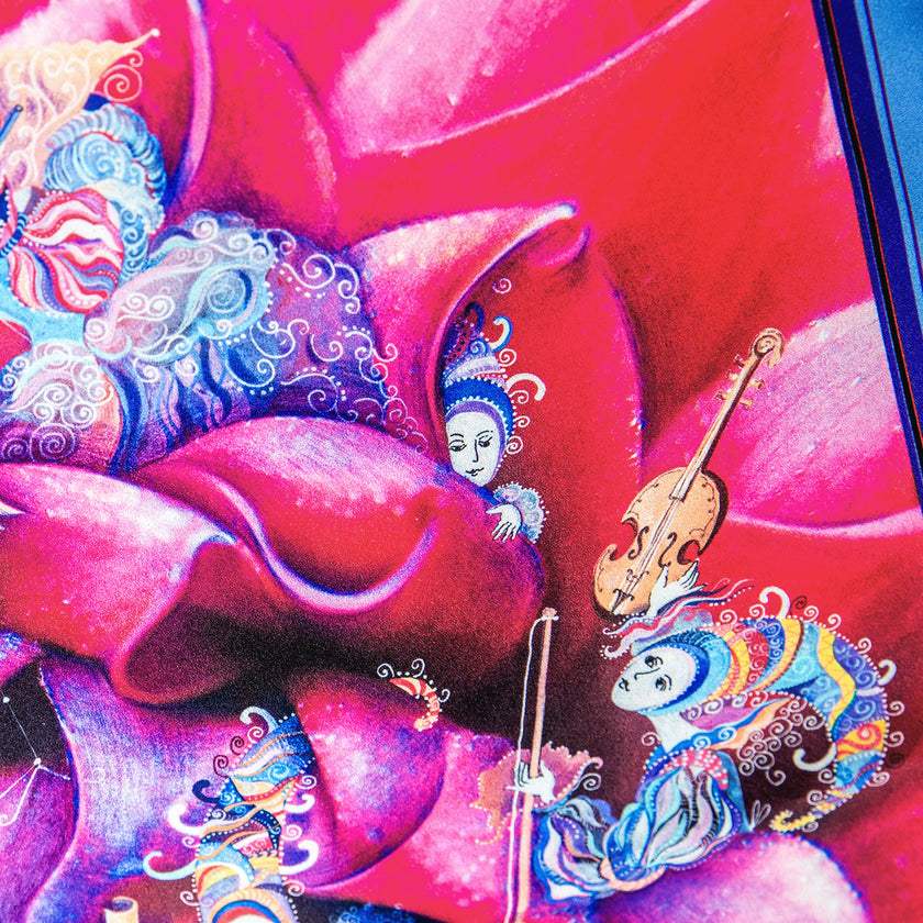 Skarelės ant kaklo moterims Aušra Čapskytė Gyvenimas jurgine arba Silkės su cinamonu receptas, detalė, Lietuvos menininkų kolekcija,stilingi mados aksesuarai 2023