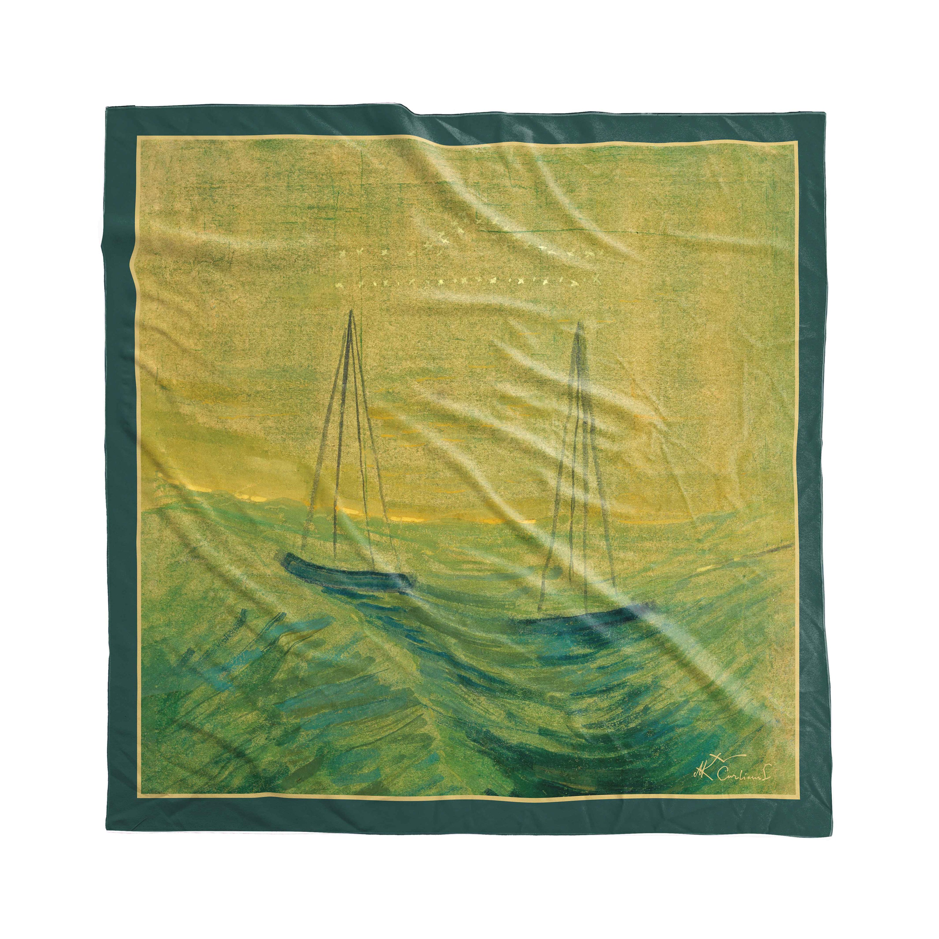 Skarelė M. K. Čiurlionis „Saulė eina Svarstyklių ženklu