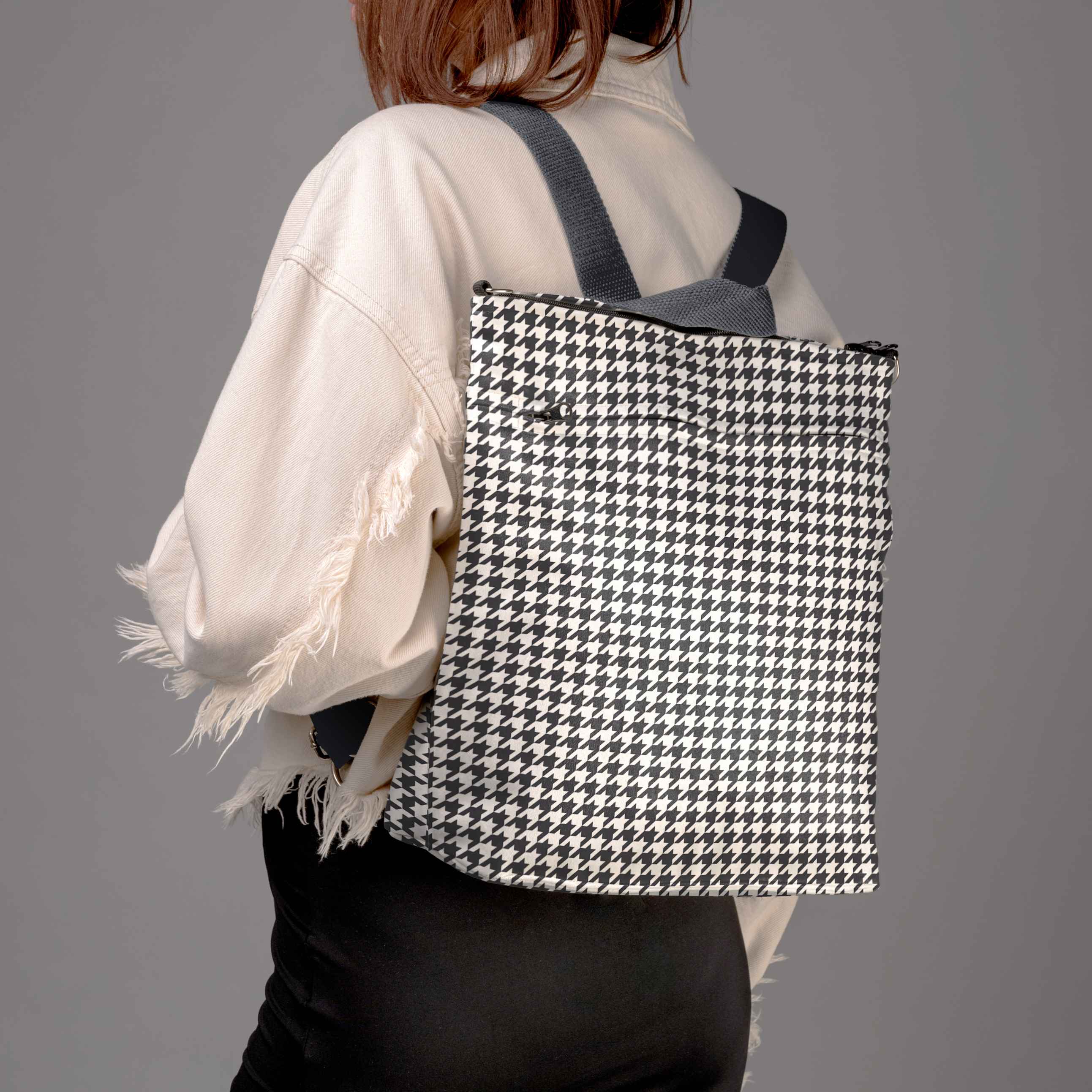 <tc>Backpack No.3 Classy "Pied-de-poule"</tc>