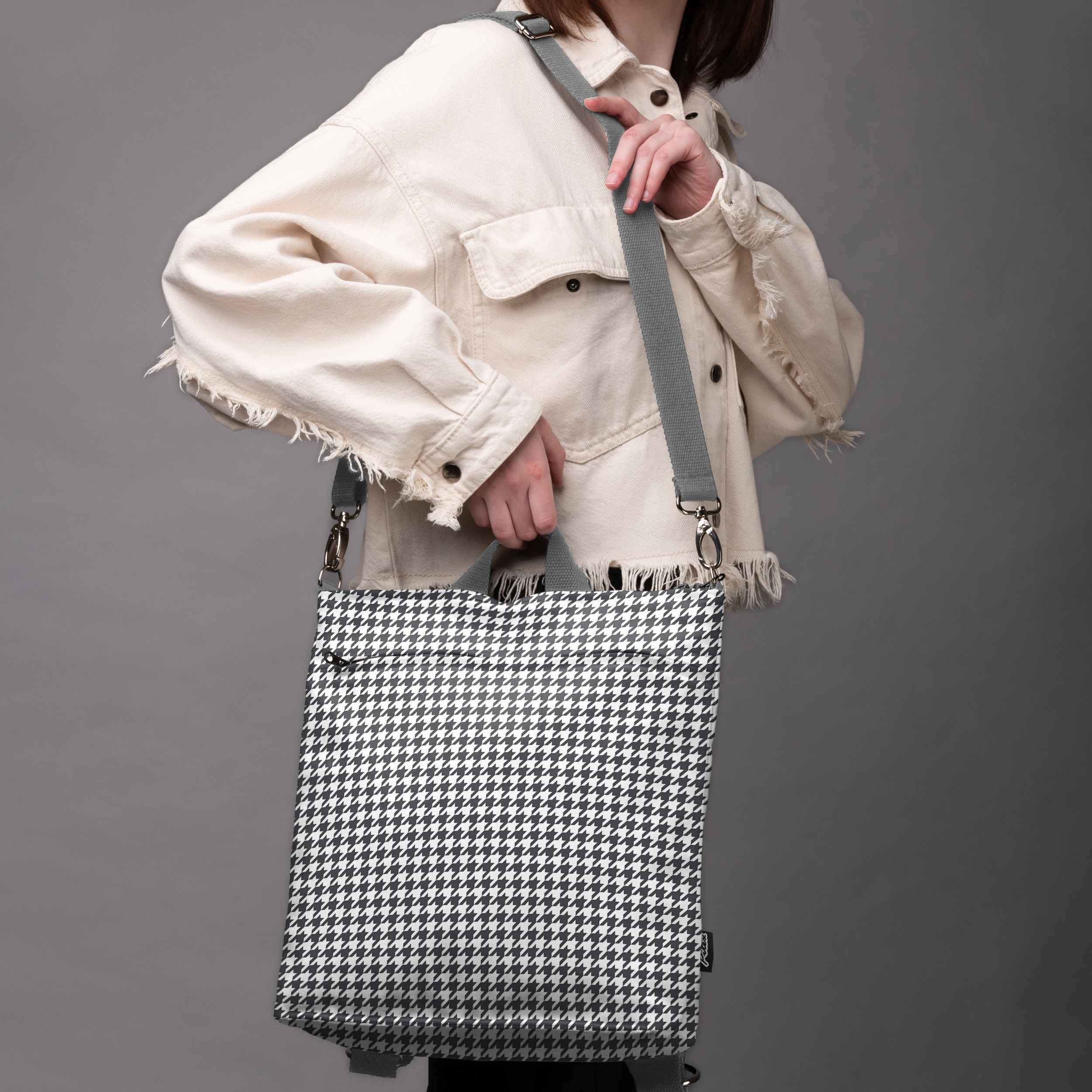 <tc>Backpack No.3 Classy "Pied-de-poule"</tc>