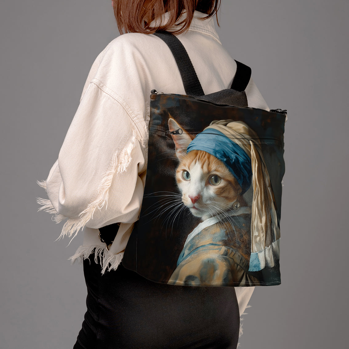 <tc>Backpack No.3 Imagine "Cat with a Pearl earring"</tc>