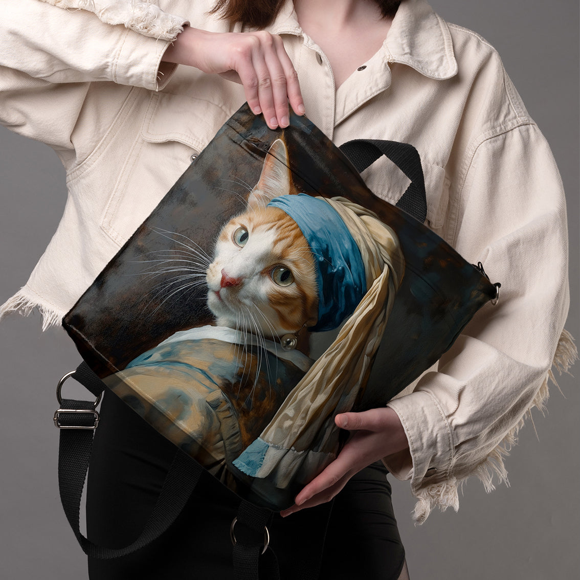 <tc>Backpack No.3 Imagine "Cat with a Pearl earring"</tc>