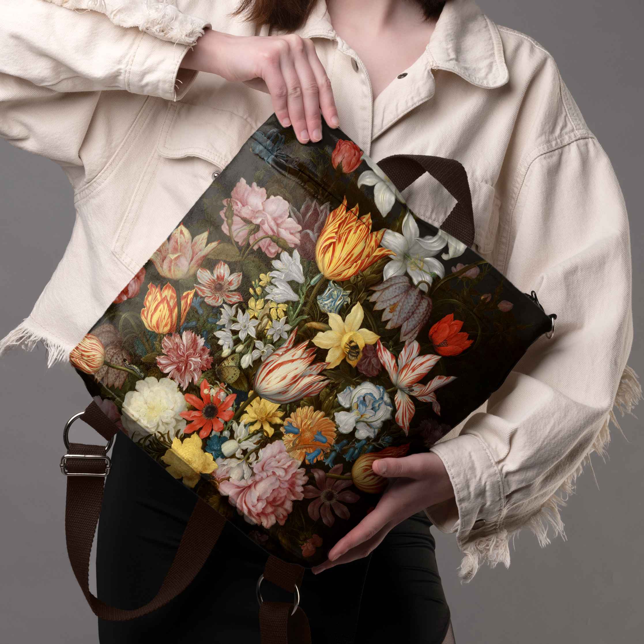 Kuprinė No.3 Ambrosius Bosschaert „Still-Life of Flowers