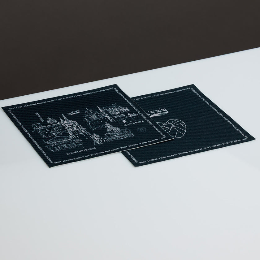 Stalo padėkliukai “Barboros ir Augusto istorijos žemėlapis” | tamsiai pilki | 6 vnt.