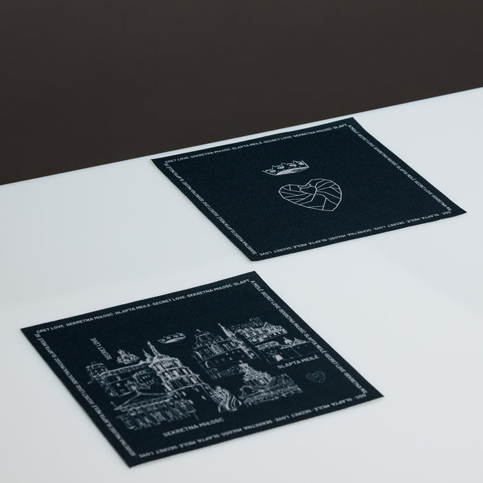 Stalo padėkliukai “Barboros ir Augusto istorijos žemėlapis” | tamsiai pilki | 6 vnt.