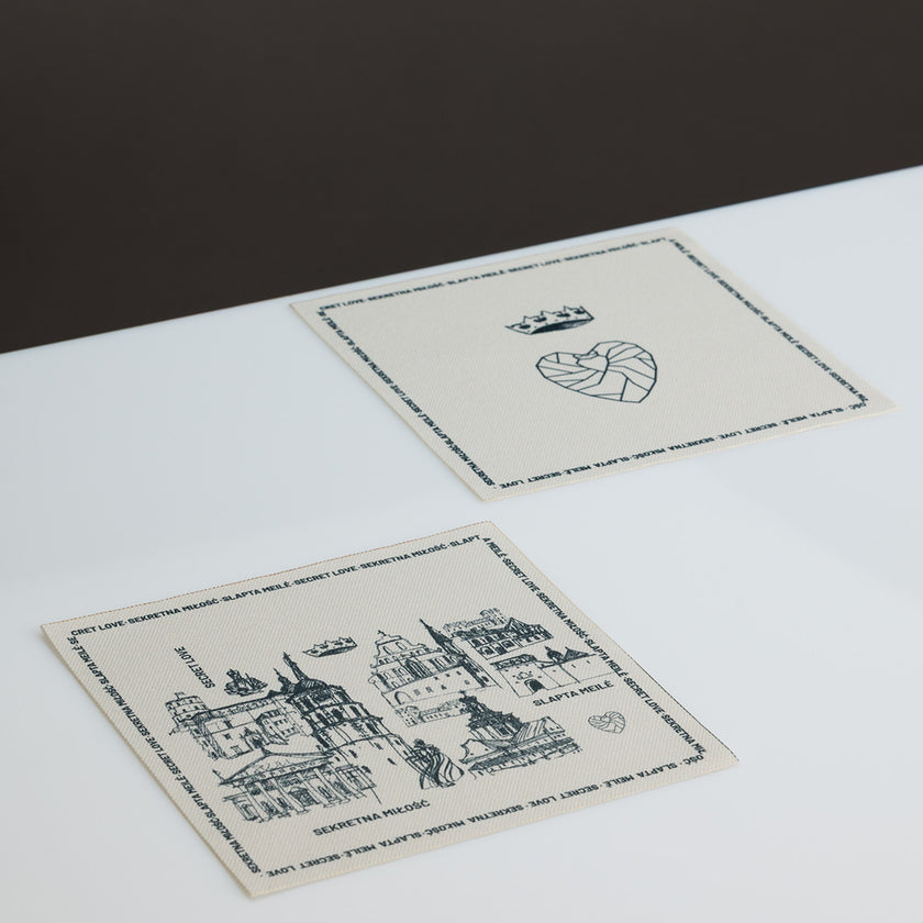 Stalo padėkliukai “Barboros ir Augusto istorijos žemėlapis” | balti | 6 vnt.