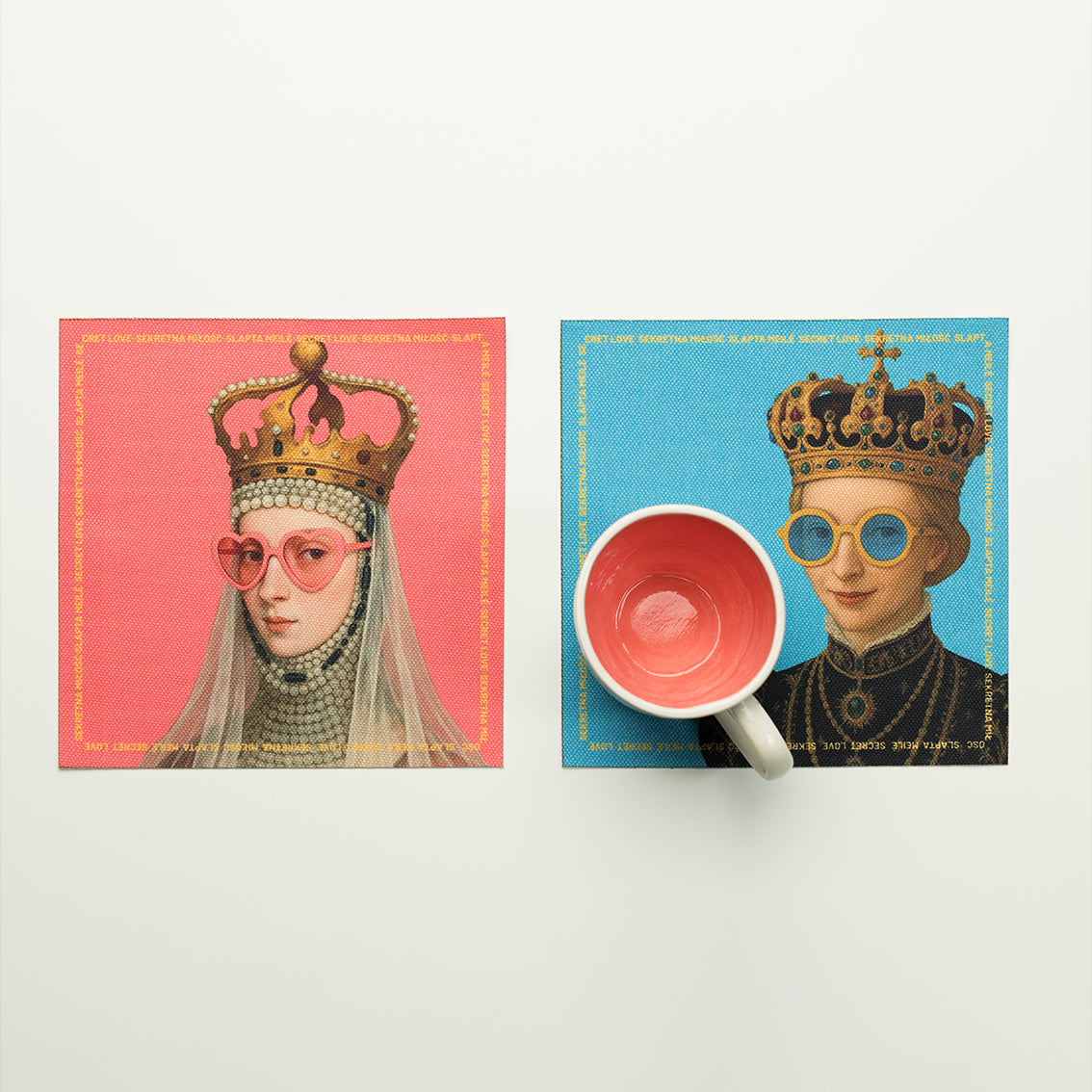 Stalo padėkliukai “Karalienės Barbora ir Kotryna” | 6 vnt.