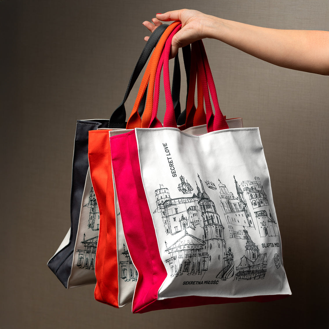 Rankinė Slapta meilė „Karališkas Vilnius” | spalvotai