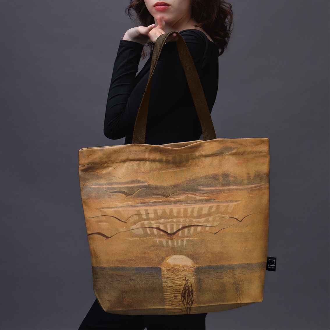 Pirkinių krepšys M. K. Čiurlionis „Saulėlydis