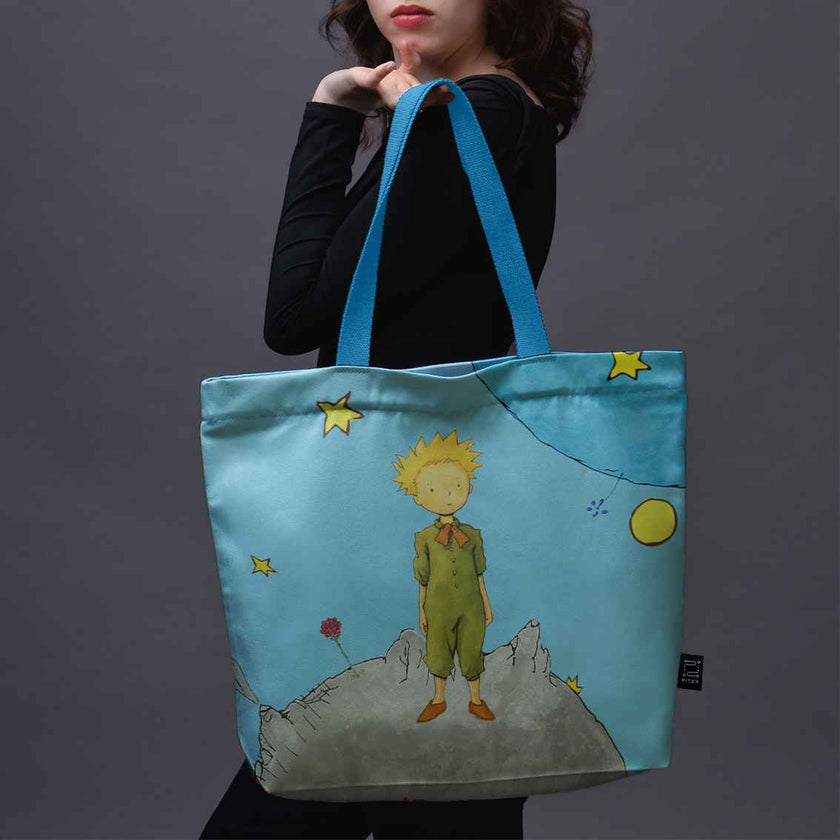 Pirkinių krepšys Antoine de Saint-Exupéry Mažasis princas „Planeta