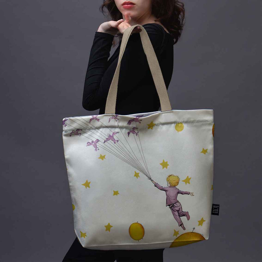 Pirkinių krepšys Antoine de Saint-Exupéry Mažasis princas „Paukščiai