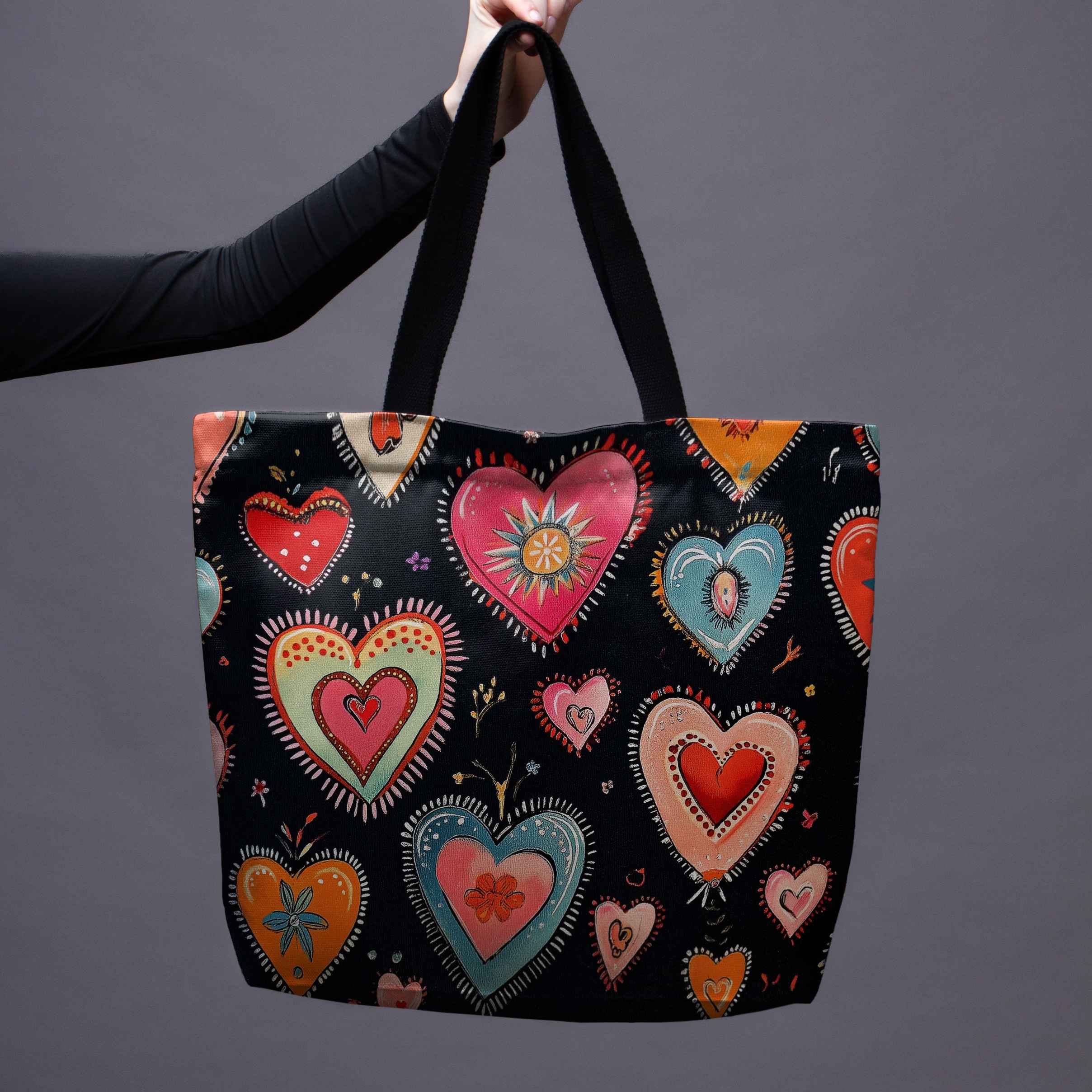 Pirkinių krepšys Imagine „Širdžių mozaika