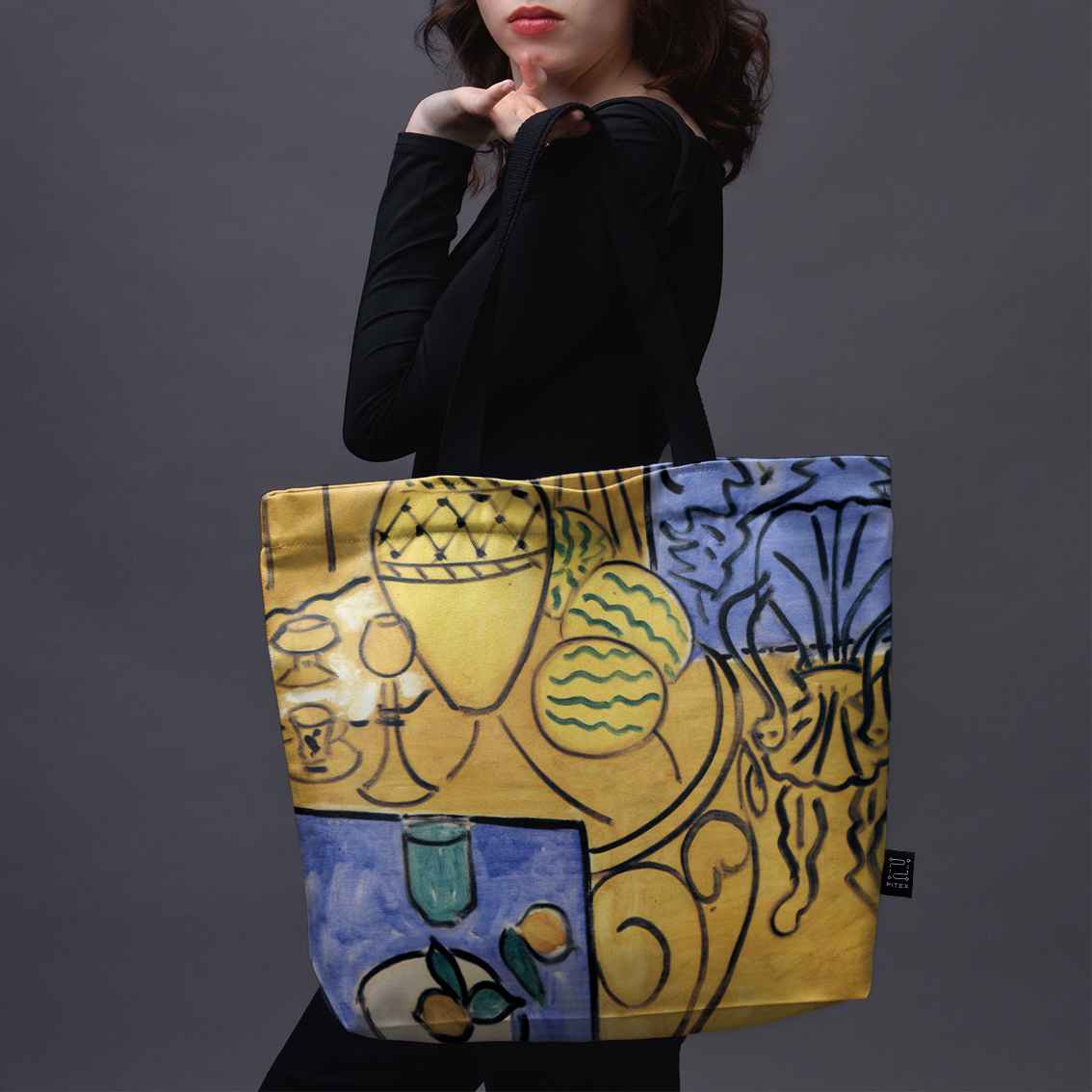 Pirkinių krepšys Henri Matisse „Interior, Yellow & Blue