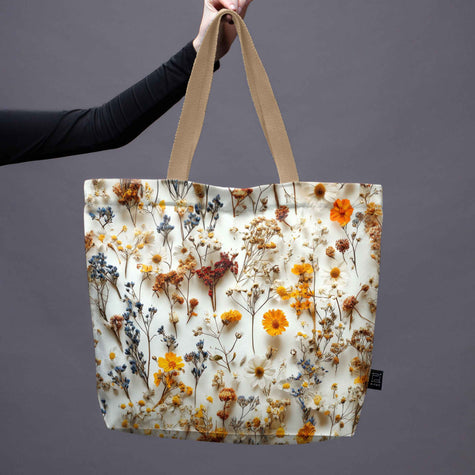 Pirkinių krepšys Gėlės „Džiovinta puokštė