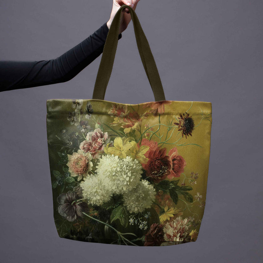 Pirkinių krepšys Gregorius van Os „Still Life with Flowers