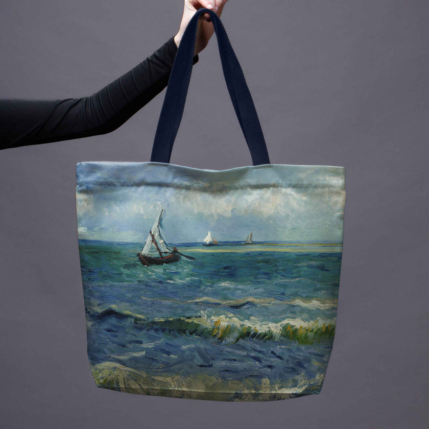 Pirkinių krepšys Vincent van Gogh „The Sea at Les Saintes-Maries-de-la-Mer