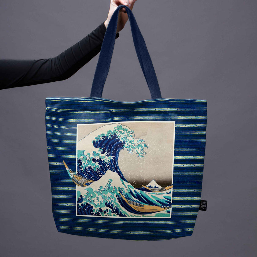 Pirkinių krepšys Katsushika Hokusai „Didžioji Kanagavos banga