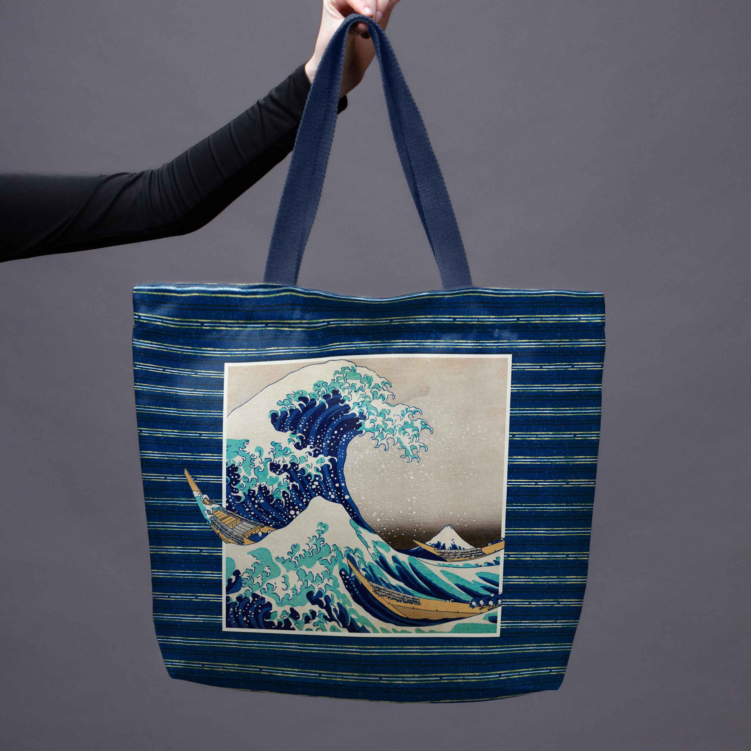 Pirkinių krepšys Katsushika Hokusai „Didžioji Kanagavos banga