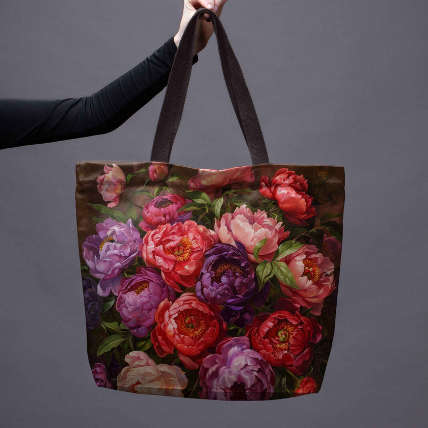 Pirkinių krepšys Imagine „Bijūnų puokštė