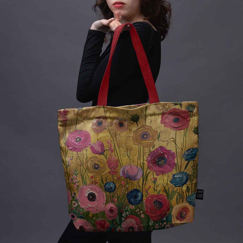 Pirkinių krepšys Imagine „Gėlės Klimtui