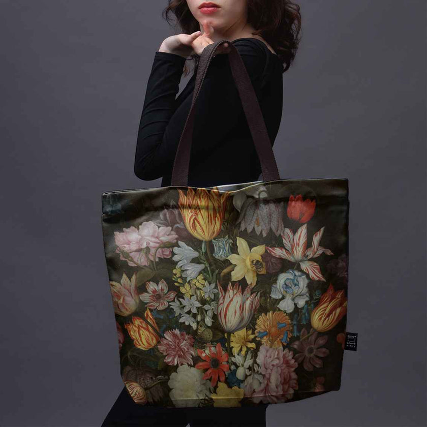 Pirkinių krepšys Ambrosius Bosschaert „Still-Life of Flowers