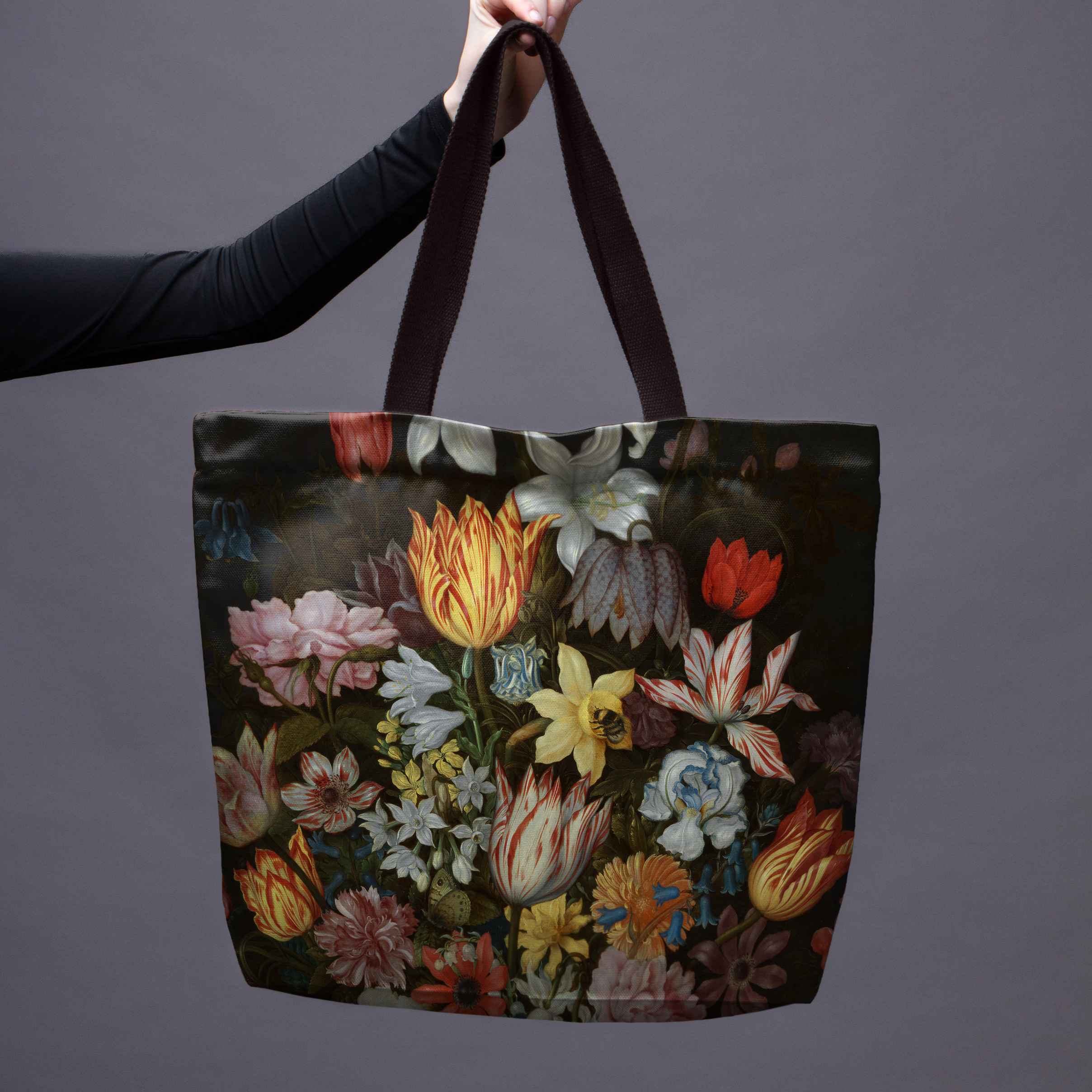 Pirkinių krepšys Ambrosius Bosschaert „Still-Life of Flowers