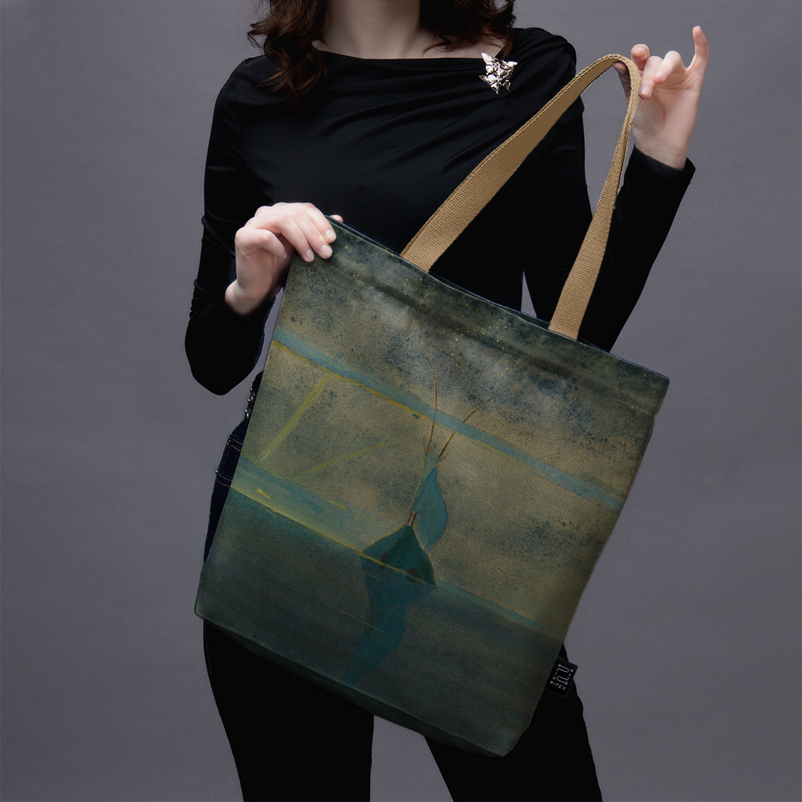 Pirkinių krepšys M. K. Čiurlionis „Saulė eina Ožiaragio ženklu