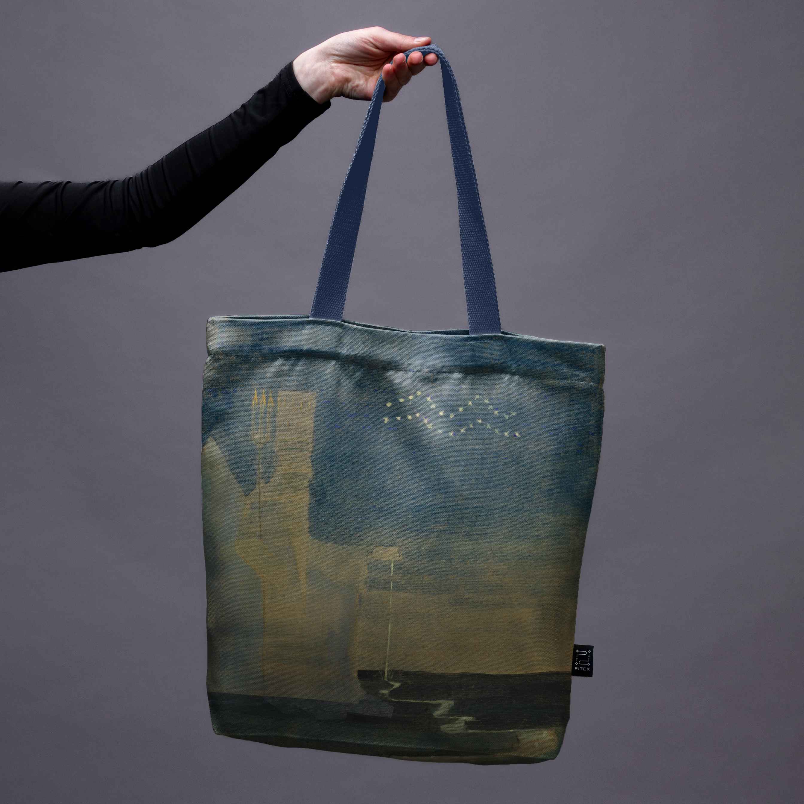 Pirkinių krepšys M. K. Čiurlionis „Saulė eina Vandenio ženklu