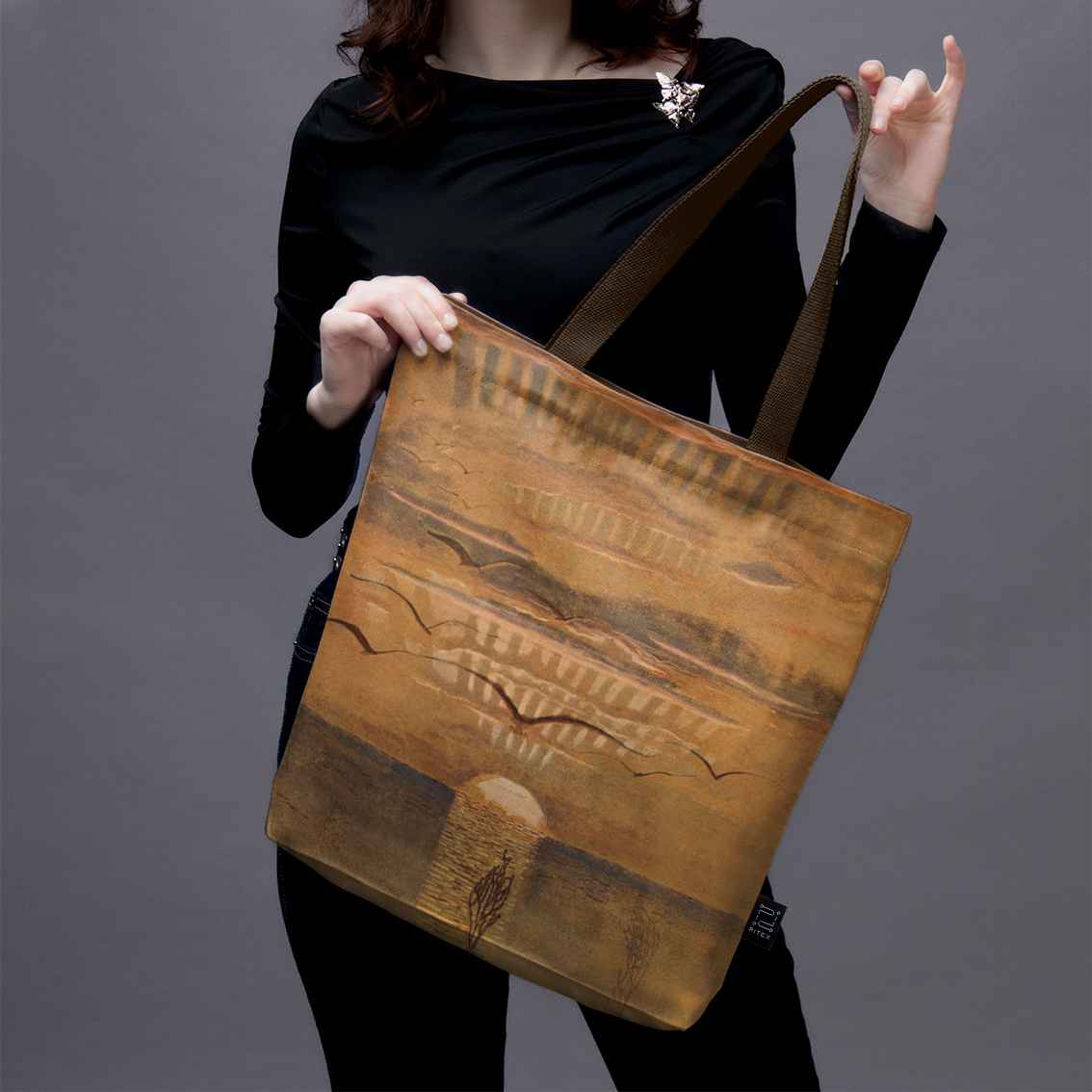 Pirkinių krepšys M. K. Čiurlionis „Saulėlydis