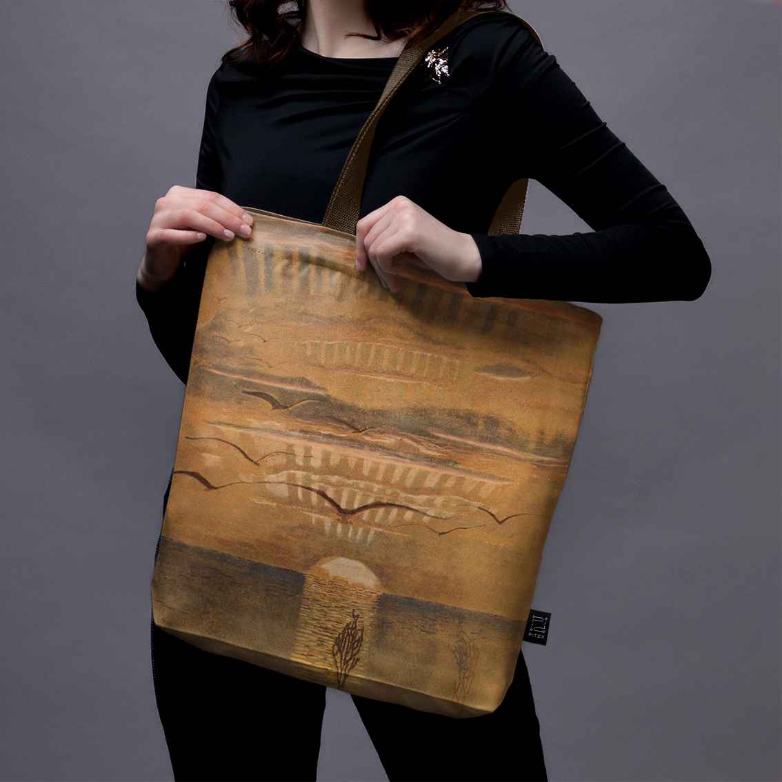 Pirkinių krepšys M. K. Čiurlionis „Saulėlydis