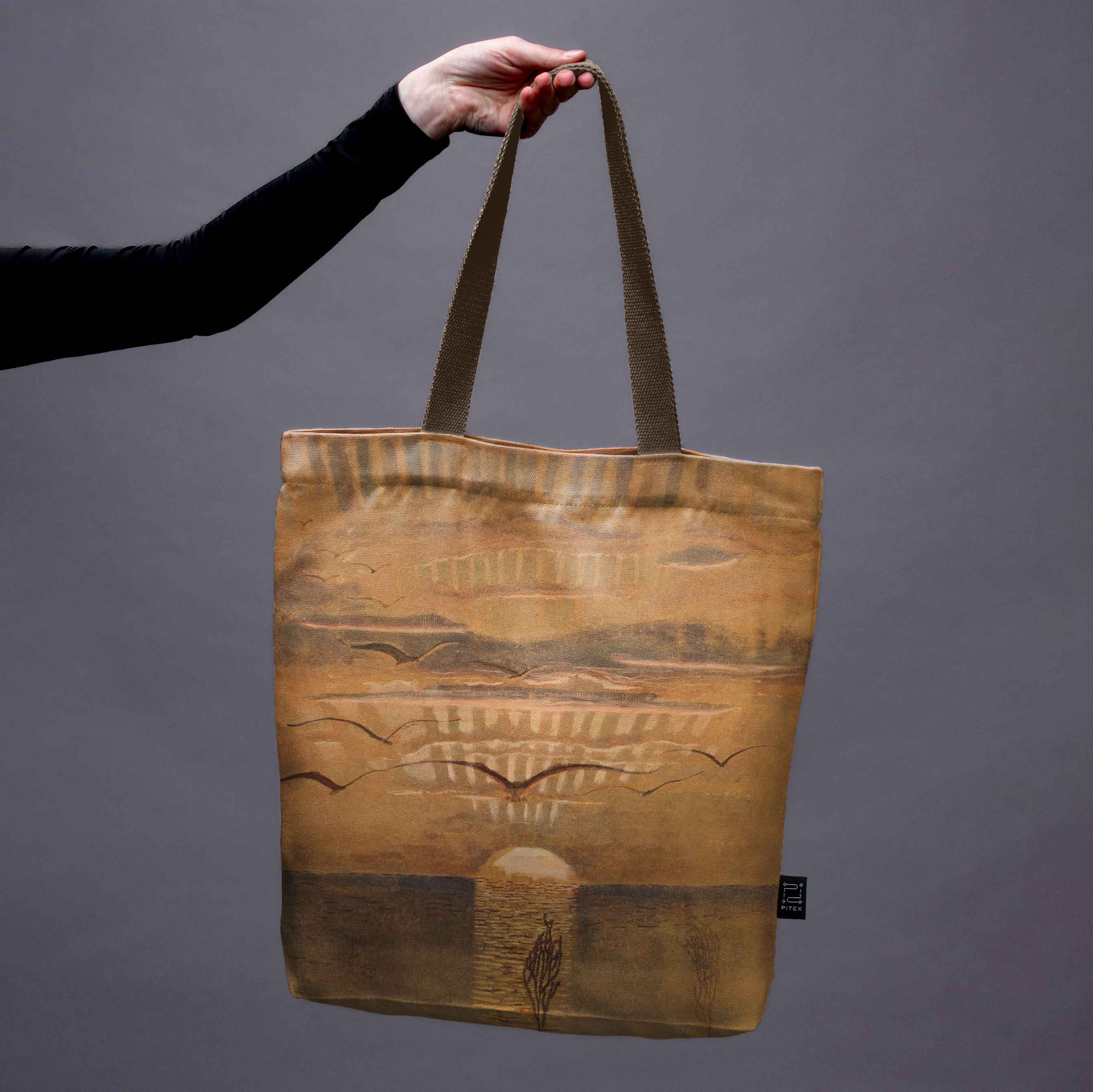 Pirkinių krepšys M. K. Čiurlionis „Saulėlydis