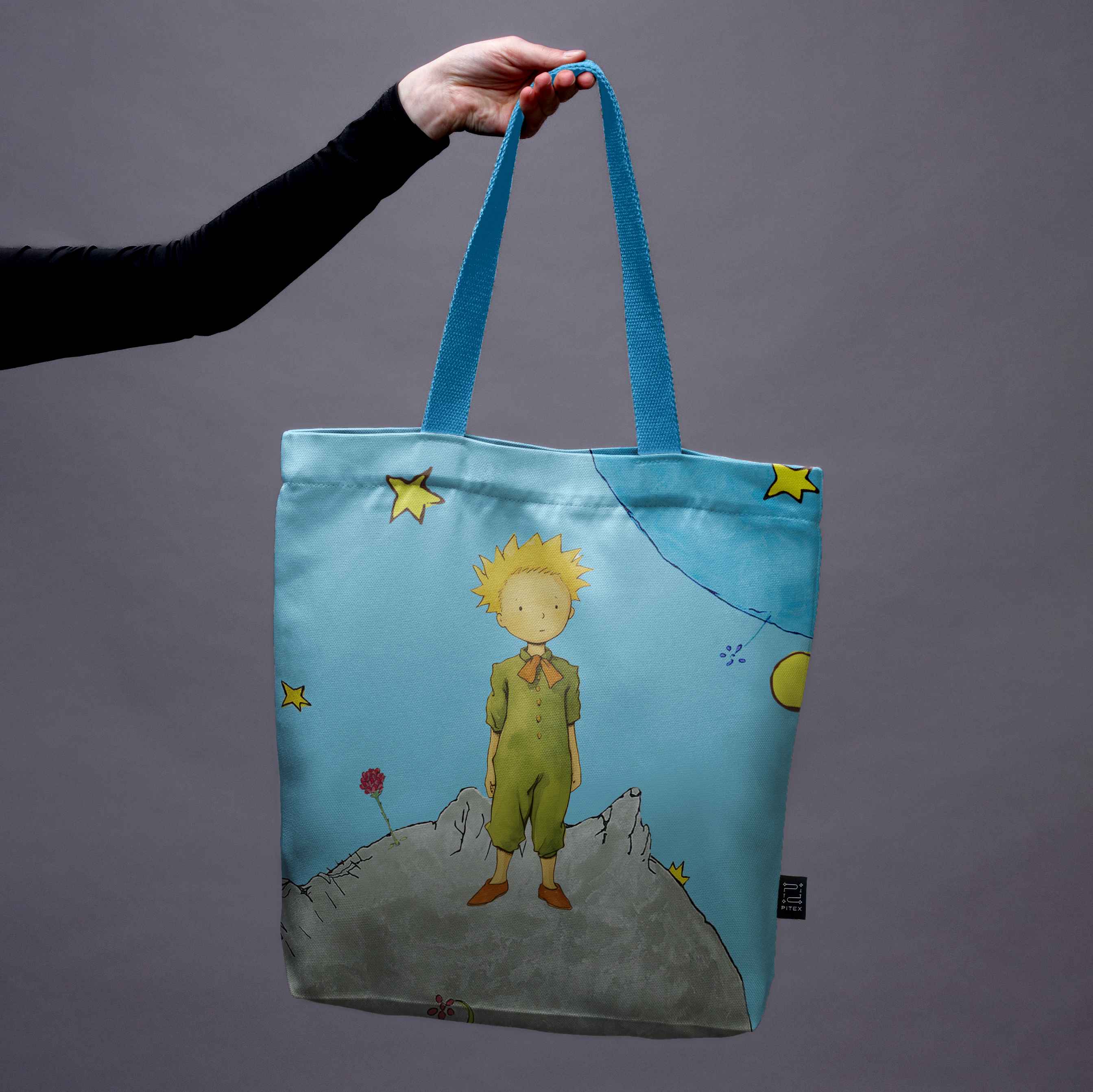 Pirkinių krepšys Antoine de Saint-Exupéry Mažasis princas „Planeta