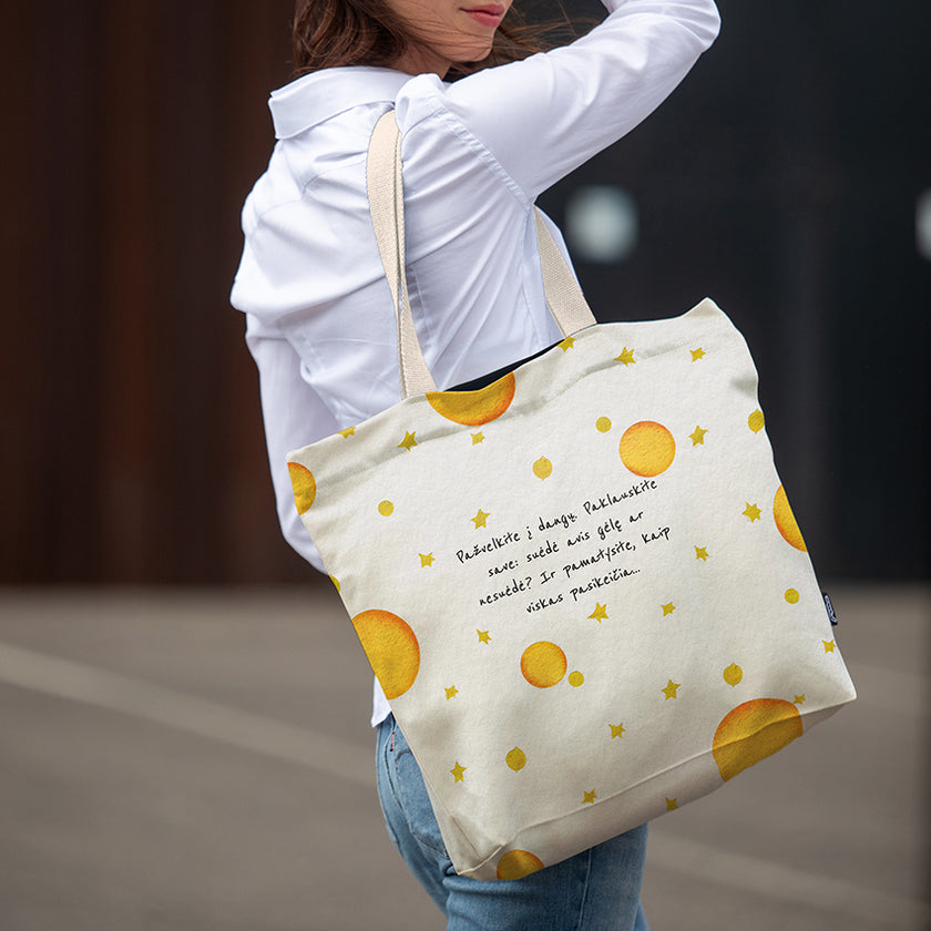 Pirkinių krepšys Antoine de Saint-Exupéry Mažasis princas „Paukščiai