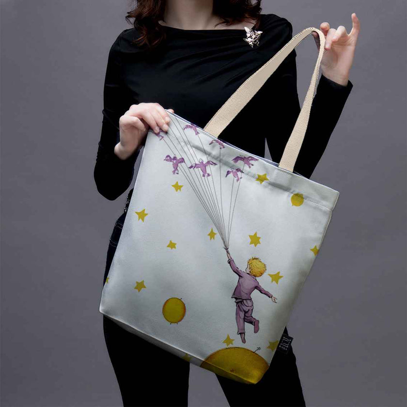 Pirkinių krepšys Antoine de Saint-Exupéry Mažasis princas „Paukščiai