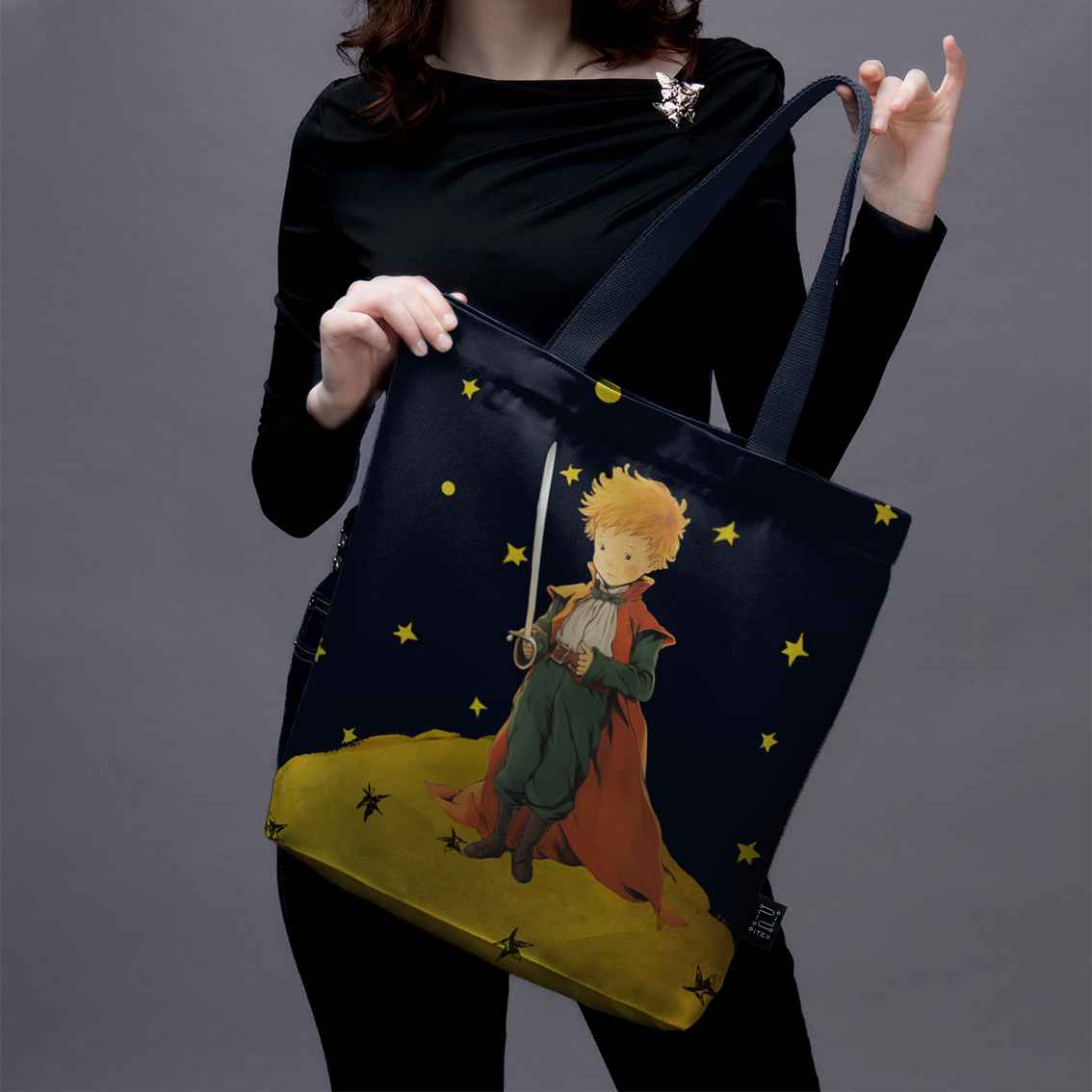 Pirkinių krepšys Antoine de Saint-Exupéry Mažasis princas „Lapė