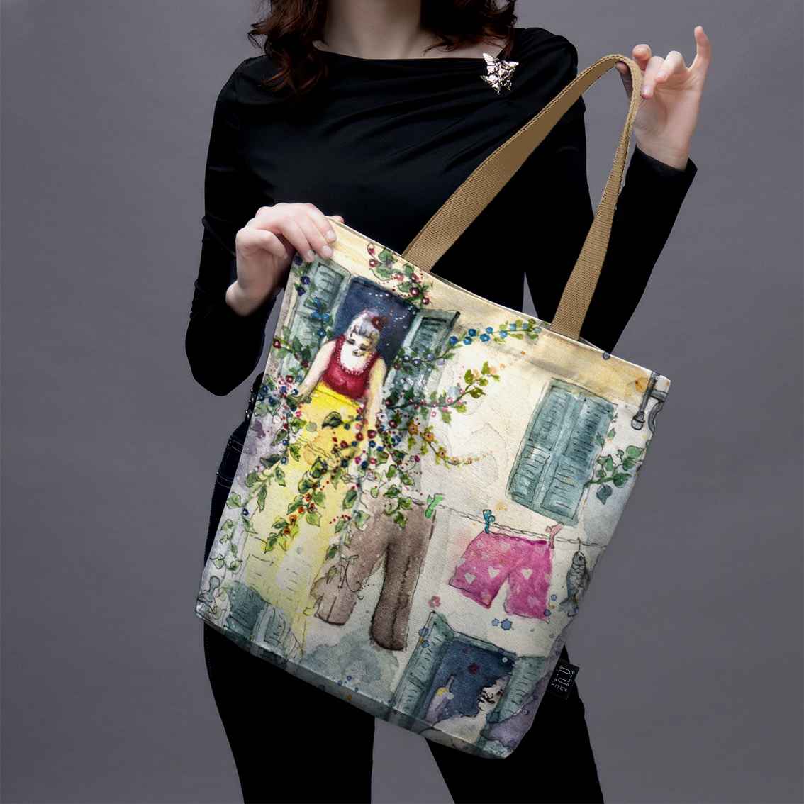 Shopping bag Theresa Van Cherry 