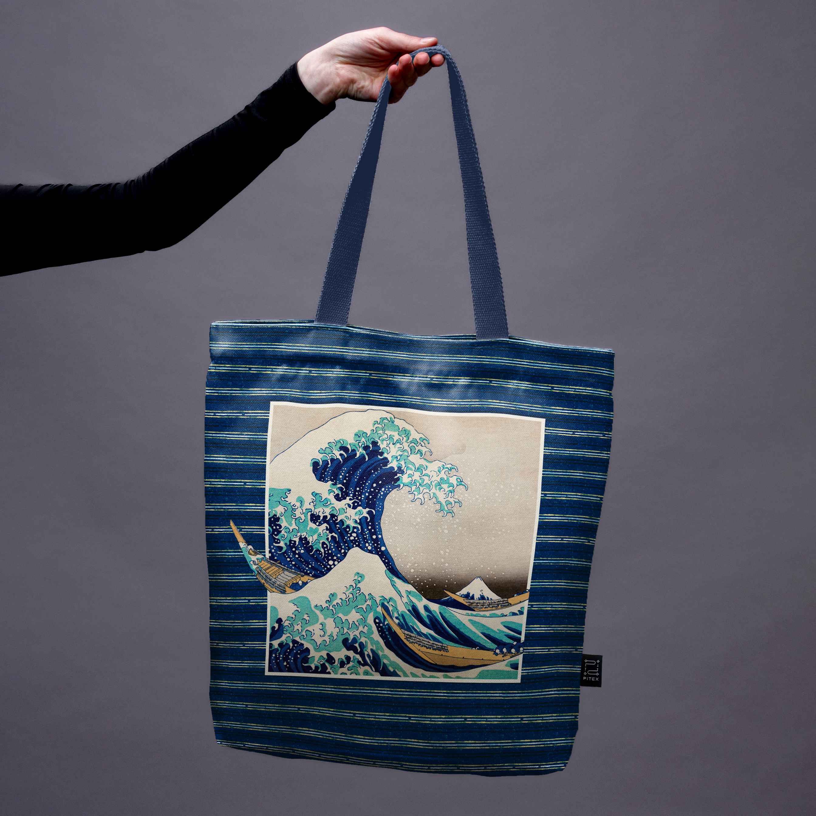 Pirkinių krepšys Katsushika Hokusai „Didžioji Kanagavos banga