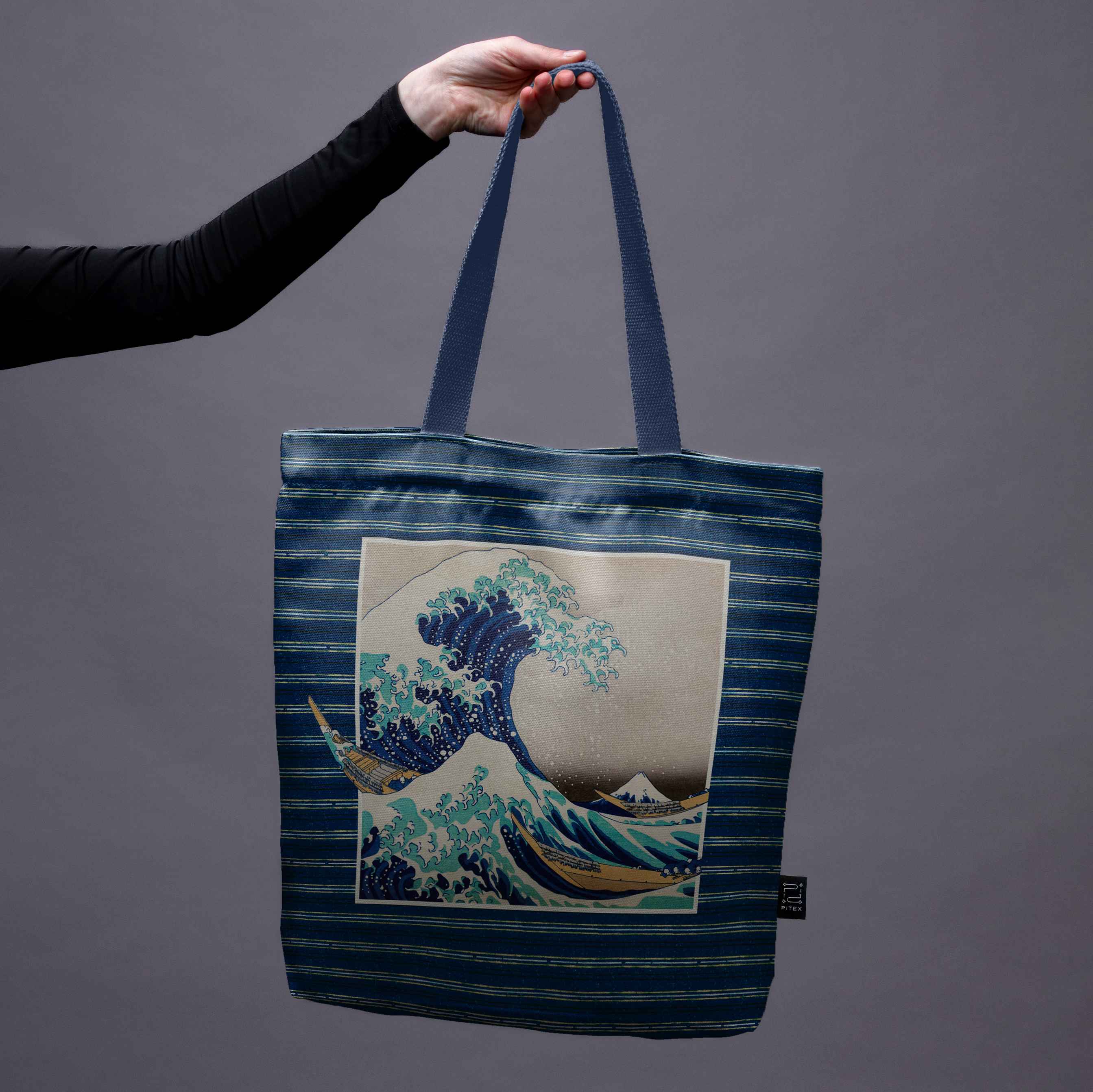 Pirkinių krepšys Katsushika Hokusai „Didžioji Kanagavos banga