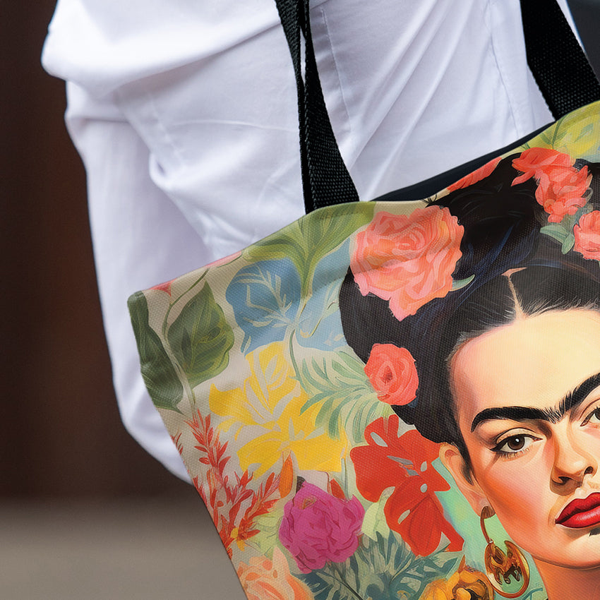 <tc>Tote bag Imagine "Frida in the flowers"</tc>