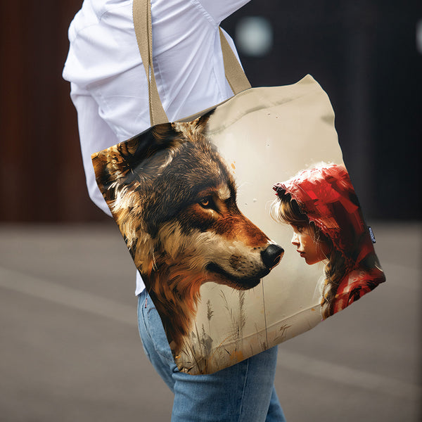 Pirkinių krepšys Imagine "Raudonkepuraitė ir vilkas"