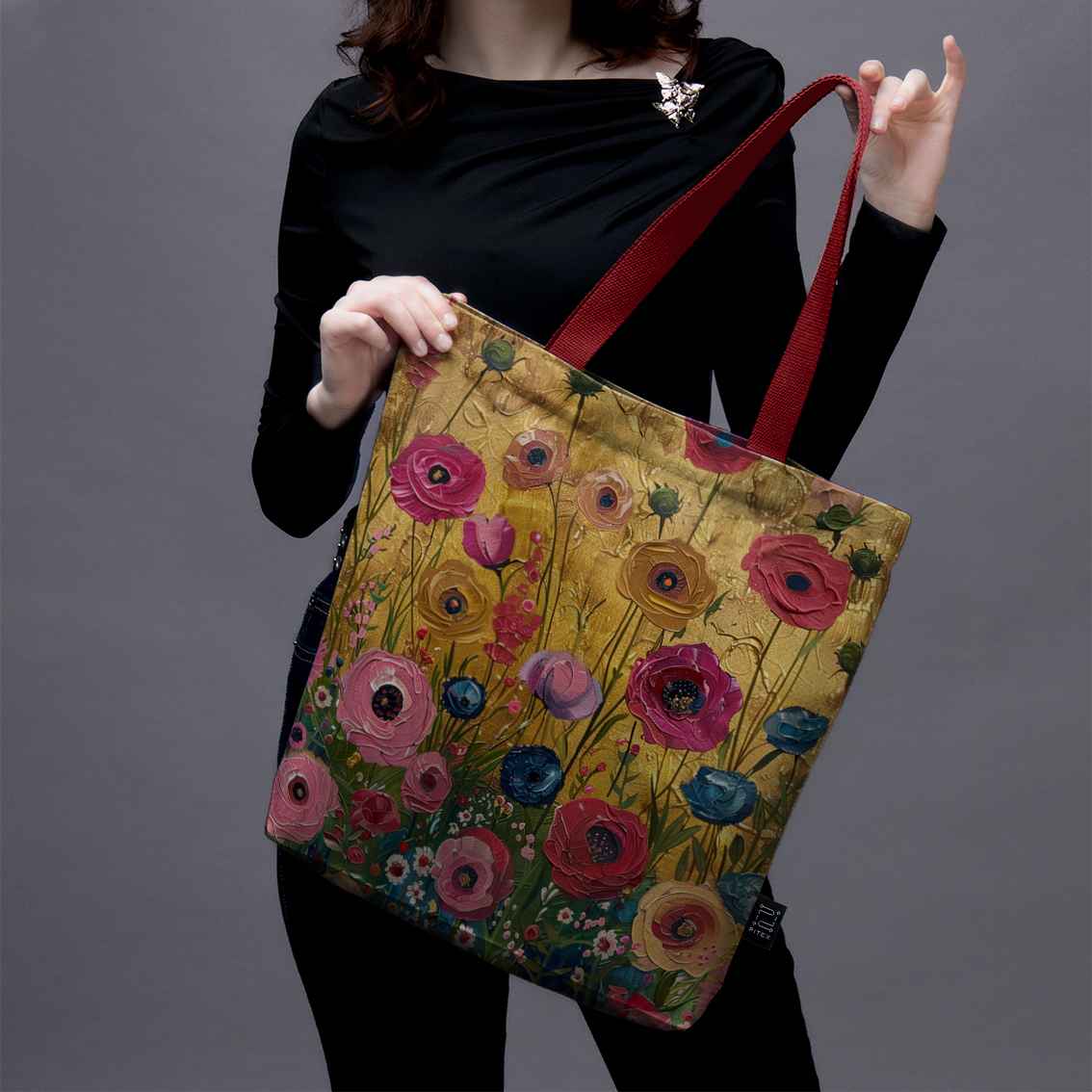 Pirkinių krepšys Imagine „Gėlės Klimtui