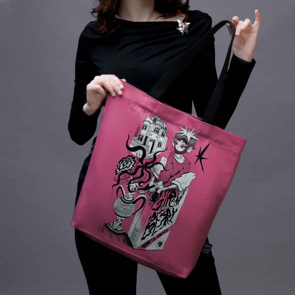 Pirkinių krepšys Flustas Jower „Strawberry