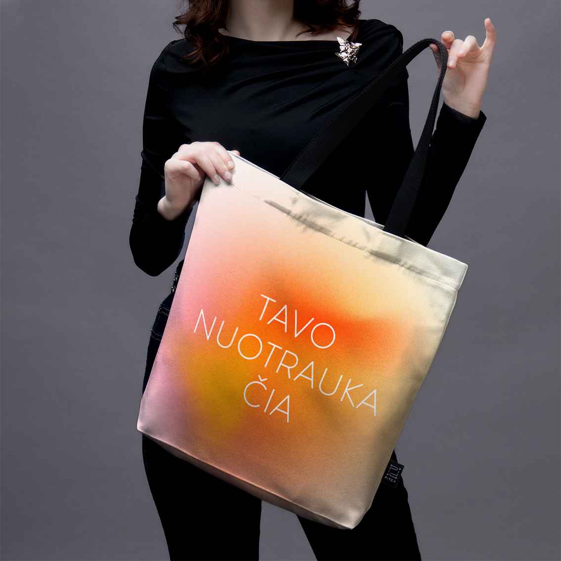 Pirkinių krepšys su jūsų nuotrauka