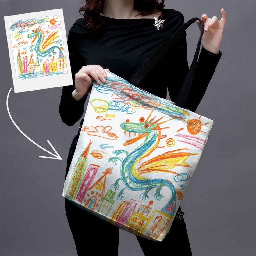 Pirkinių krepšys su jūsų nuotrauka